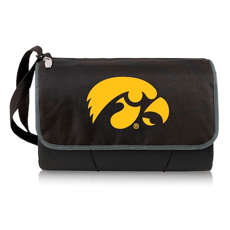 Picnic Time Family Of Brands NCAA Iowa Hawkeyes Blanket Tote Outdoor Picnic Blanket - Beach Blanket 820-00-175-224-0
