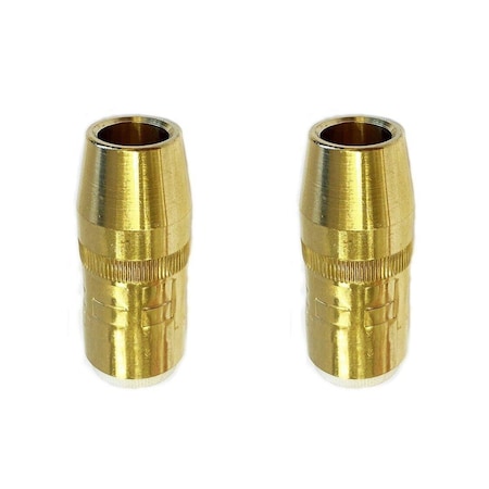 Xtrweld Centerfire Nozzle, 5/8in, 1/8in Recess, Brass, 2PK N-5818B