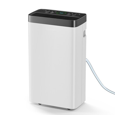 Edendirect 21 pt. 2,000 sq. ft. Dehumidifier in. White with Drain Hose and Bucket, Auto Defrost, Sleep Mode ZR-AP10-2012EE