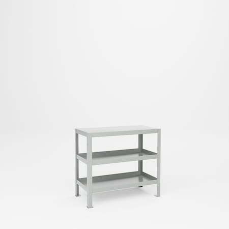 Pucel Heavy Duty Tool Stand, 36 in W x 18 in D x 32.5 in H, Gray 1836-3