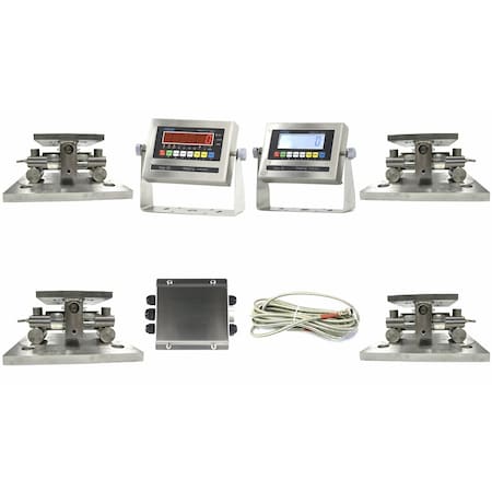 Selleton Scales Circular Motion Load Cell Tank Mounts LCD Display, 160000 lb, 4PK SL-320-TM-LCD-160
