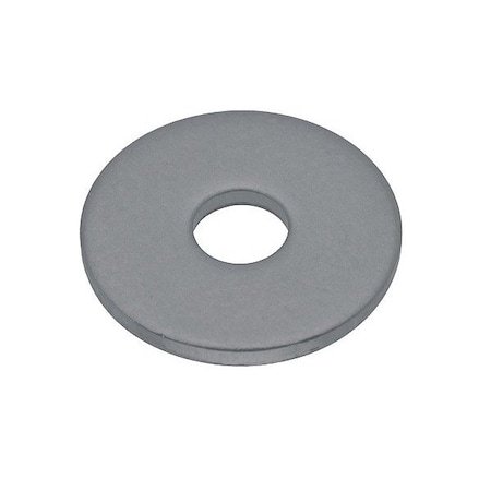 Zoro Select Flat Washer, For Screw Size #5 , PVC Not Applicable Finish, 25 PK WASB#5WPVC