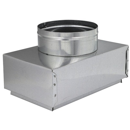 Imperial Duct Boots, 8 in L, 6 in W, 10 in H, 30 ga Gauge, Steel, Galvanized GVL0094-B