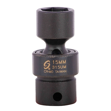 Sunex 3/8 in Drive 15Mm Universal Impact Socket 315UM