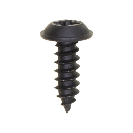Auveco 4.2-1.41 x 13mm Phillips Type 1A Drive Round Washer Head - Black, 100PK 12061