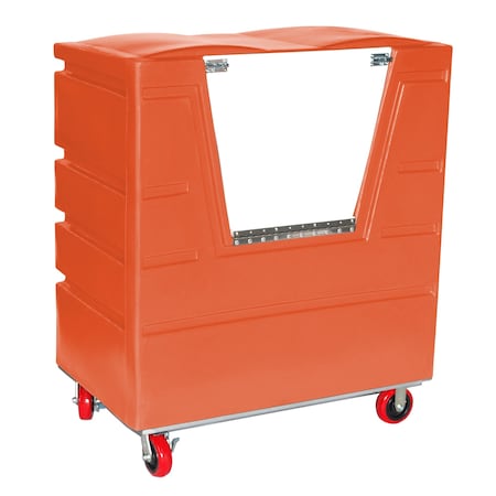 Myton Industries Security Transfer Truck, 34 cubic ft., ORG, Caster Dia.: 6" VFC-4829H6SP OR