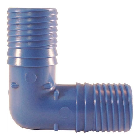 National Brand Alternative 1 in. Polypropylene Blue Twister Insert 90-Degree Elbow ABTE1