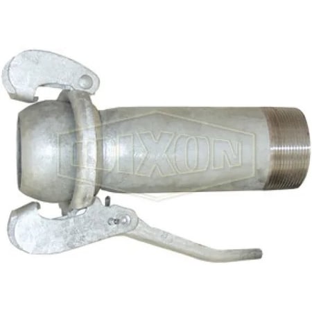 Dixon Type B Bauer Extra Long Quick Connect Fitting, Coupling, 8 in, Male x MNPT, Steel MCM3118XL