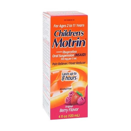 Motrin Children NSAID Suspension, 100mg/5mL, Berry, 4oz 00450192042