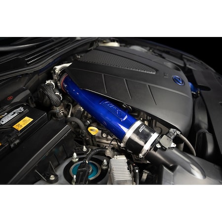 Hps Performance Air Intake Tube with Drop  in Air Filter, Blue,  827-710BL