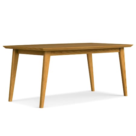 Homeroots 66" Oak Wood Dining Table 640721