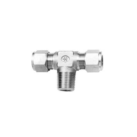 Gyrolok Male Branch Tee: TTM 1/8in T x 1/4in Female NPT 316SS Construction 2TTM4316