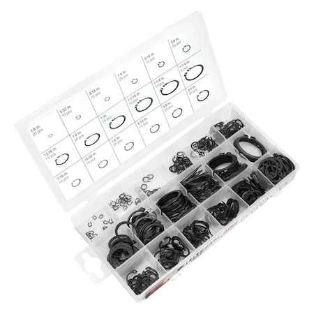 Perform Tool Multi Purpose Snap Ring Assortment Snap Ring Assortment Steel W5212