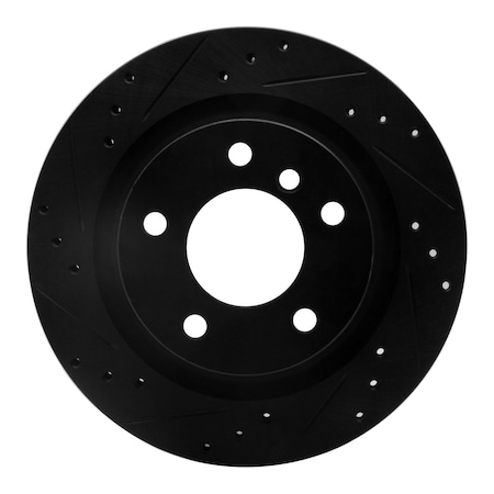 Dynamic Friction Co DFC Brake Rotor - Drilled and Slotted - Black 633-31088L