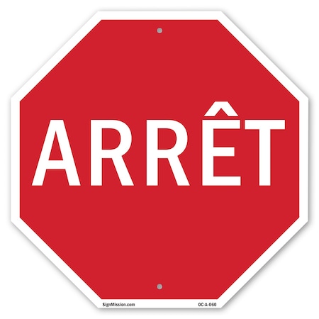 Signmission Arrt, 10 Inch X 10 Inch, Aluminum Metal Signs OC-A-10-60