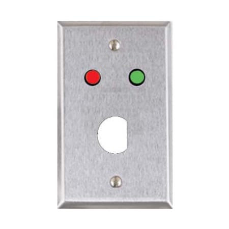 Alarm Controls Wall Plate, Single Gang, Stainless Steel RP-04