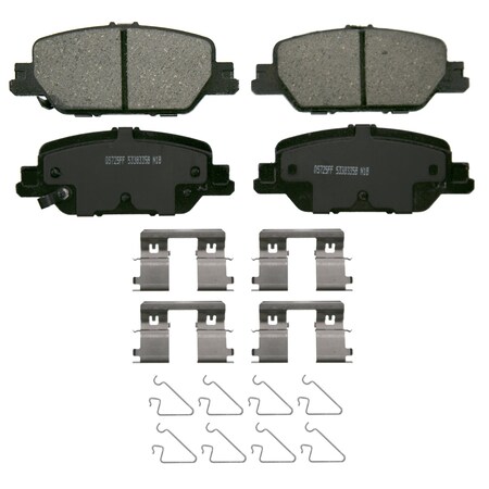 Wagner Brake QuickStop Rear Disc Brake Pad Set Ceramic,  ZD2037
