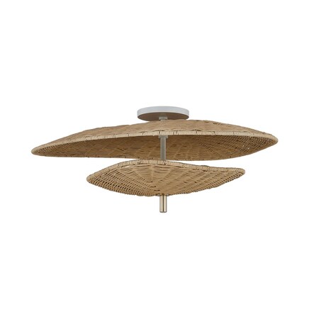 Mitzi Megan Molten X Marigold 3 Light Semi Flush 23.75 In. Aged Brass H917603-AGB