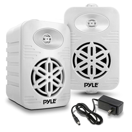 Pyle PyleUsa Bluetooth Indoor Outdoor Speakers Pair PDWRBT56WT