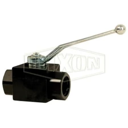 Dixon HPBV Full Bore High Pressure Ball Valve, 1/4 in Nominal, FNPT End Style, FKM/FPM/POM Polyacetal Soft HPBV25SAE