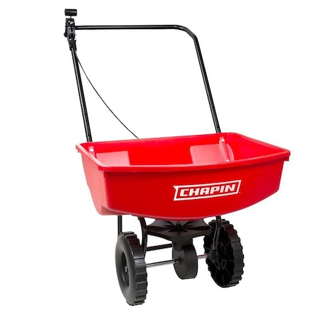 Chapin Lawn Spreader, 65 lb, Steel Frame, Poly Hopper, Deep Lug Wheel 8000A