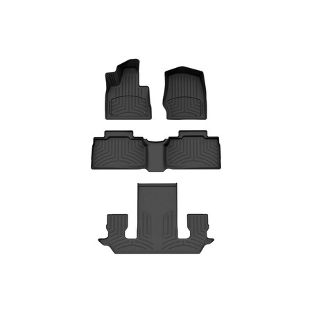 Weathertech Black, Front and Rear and Rear FloorLiner HP 441716-1-2-3IM