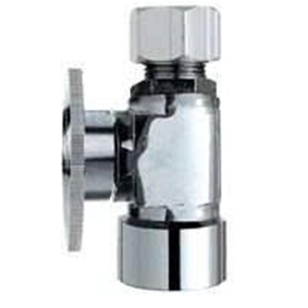 Protectionpro 0.5 x 0.25 in. Turn Straight Quarter Shut-Off Valve PR3113412