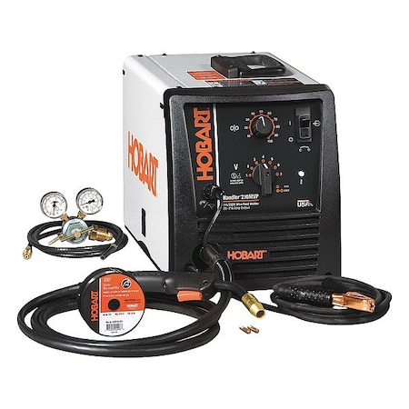Hobart Welding Products MIG Welder, Handler 210MVP, Single-Phase, 110/115/120V AC, 220/230/240V AC, 20%/30% 500553