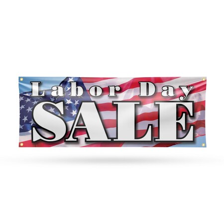 Signmission Labor Day Sale, 18 Inch x 48 Inch, Vinyl Banner B-30722