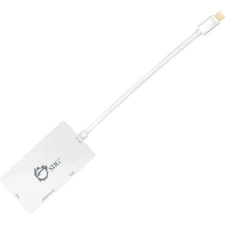 Siig CONNECT A MINI DISPLAYPORT-EQUIPPED PC OR MAC TO EITHER A HDMI/VGA/DVI DISPLAY,  CB-DP1H11-S1