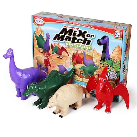 Popular Playthings Magnetic Mix or Match Dinosaurs, Set 2 62011