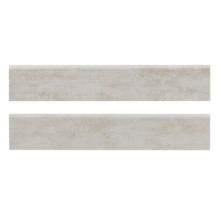 Ackland Jamboree Polare 3 in. x 18 in. Matte Ceramic Bullnose Tile Trim, 22PK AKNPTJAMPOLA3X18M-BN