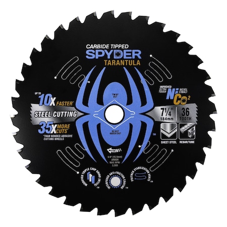 Spyder 7-1/4in 36T Metal Cutting Blade, Ring Pack 13501