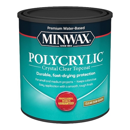 Minwax Finish, 32 fl oz, Semi-Gloss, Clear 64444444