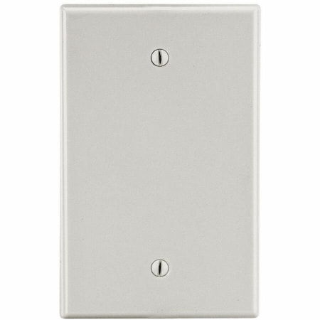 Hubbell Wiring Device-Kellems Wallplate, 1-Gang, Box Mount Blank, Light Almond P13LA
