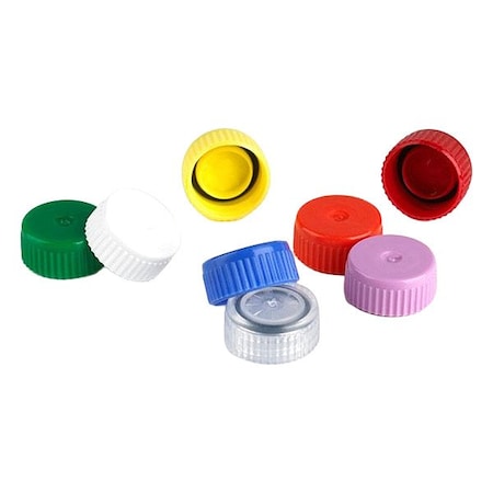 Globe Scientific Lab Bottle Caps, Green, PK1000 111671G