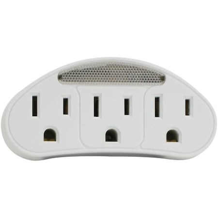 Powerzone Outlet Tap, 3 Outlet(s) White ORADL101