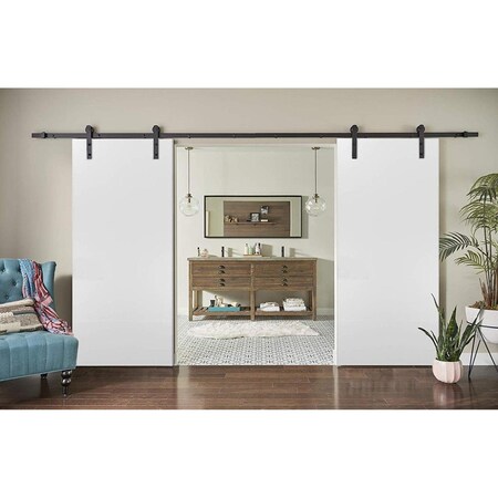 Sartodoors Slab Barn Door Panel, Planum 0010 White Silk, Sturdy Finished Doors, Pocket Closet Sliding PLANUM0010S-WS-18