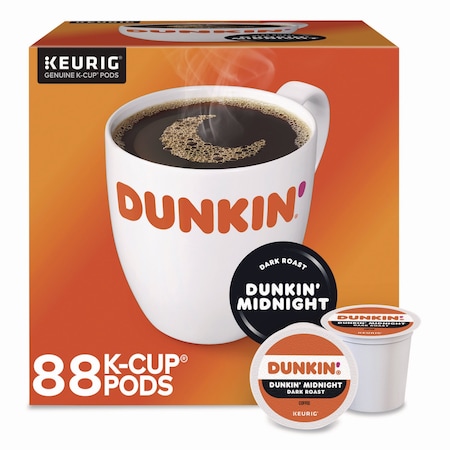 Dunkin Midnight Coffee K-Cups, 0.35 oz, 88PK 400849