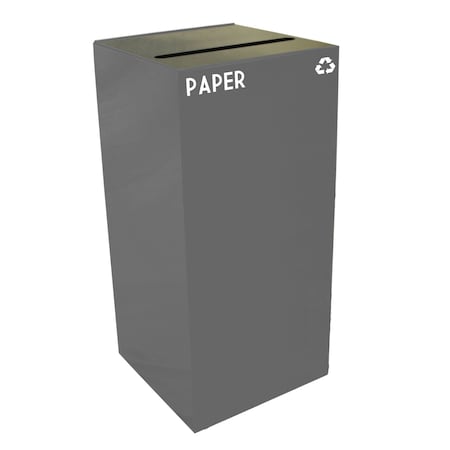 Witt Industries 32 gal Square Slate, Metal 32GC02-SL