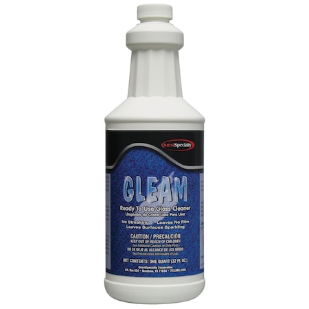 Quest Specialty GLEAM Ready-To-Use Glass Cleaner Non-Ammoniated Quart., 2PK 2800-2