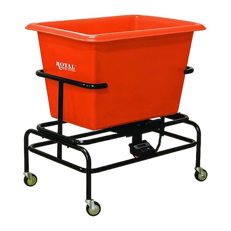 Royal Basket Trucks Scale Cart, Orng, Polyurethane G06-ORX-STA-3UNN