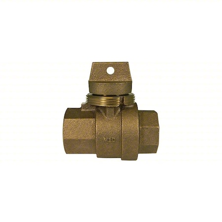 A.Y. Mcdonald Manual 2-Way Ball Valve, NPT, Brass 76105 3/4"