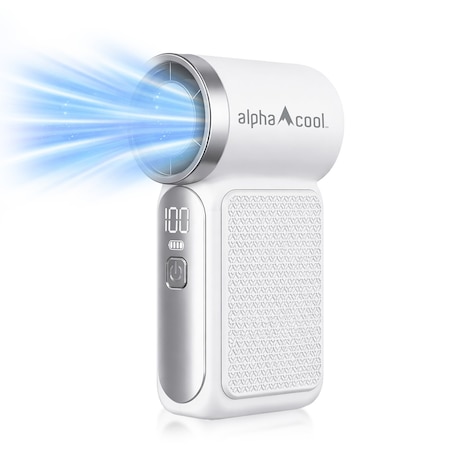 Alphacool Mini Rechargeable Handheld Fan - White 810209392932