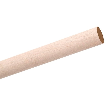 Waddell Dowel Rod, 58 in Dia, 48 in L, Birchwood 6710UB