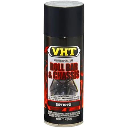 Vht SP671 Satin Black Roll Bar And Chassis Paint Can 11 Oz. S24-SP671