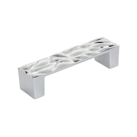 Amerock Calathea 3-3/4 in 96 mm Center-to-Center Polished Chrome Cabinet Pull BP10039626