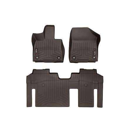 Weathertech Cocoa, Front and Rear Floorliners 471641-1-3