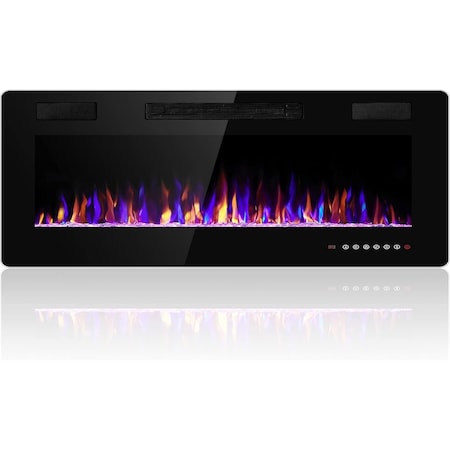 Edendirect 36 in. Electric Fireplace Insert, Wall Mount with Remote Control, Timer, Multi-Color Flames ZR-26816483609