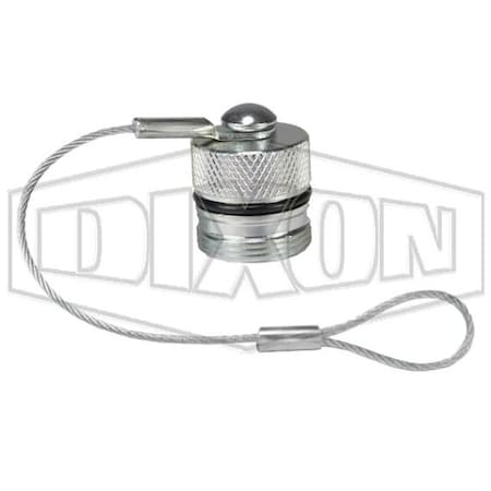 Dixon DQC W Wingstyle Interchange Dust Plug, 1/4 in Nominal, Steel 2WDP